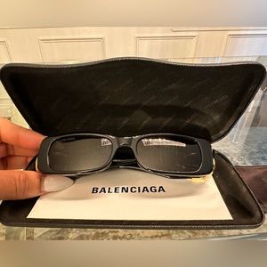 Balenciaga Unisex Dynasty Rectangular Sunglasses 51 mm